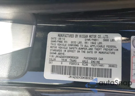 2013 Nissan 370Z from USA, damaged, VIN JN1AZ4EH3DM380629